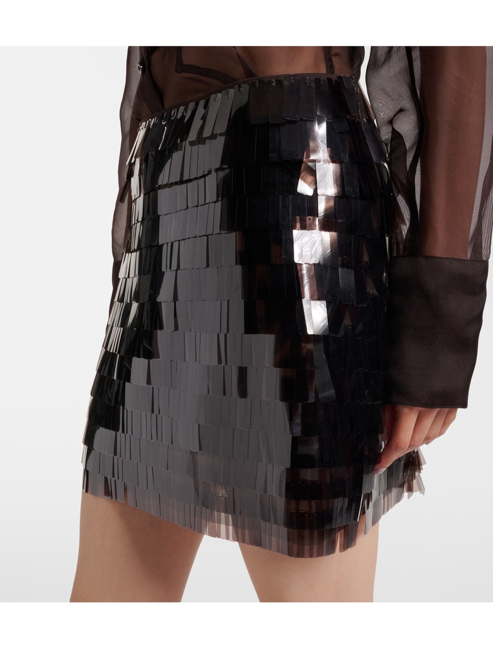 Staud large sequin Brian mini skirt size 10 - Picture 15 of 16